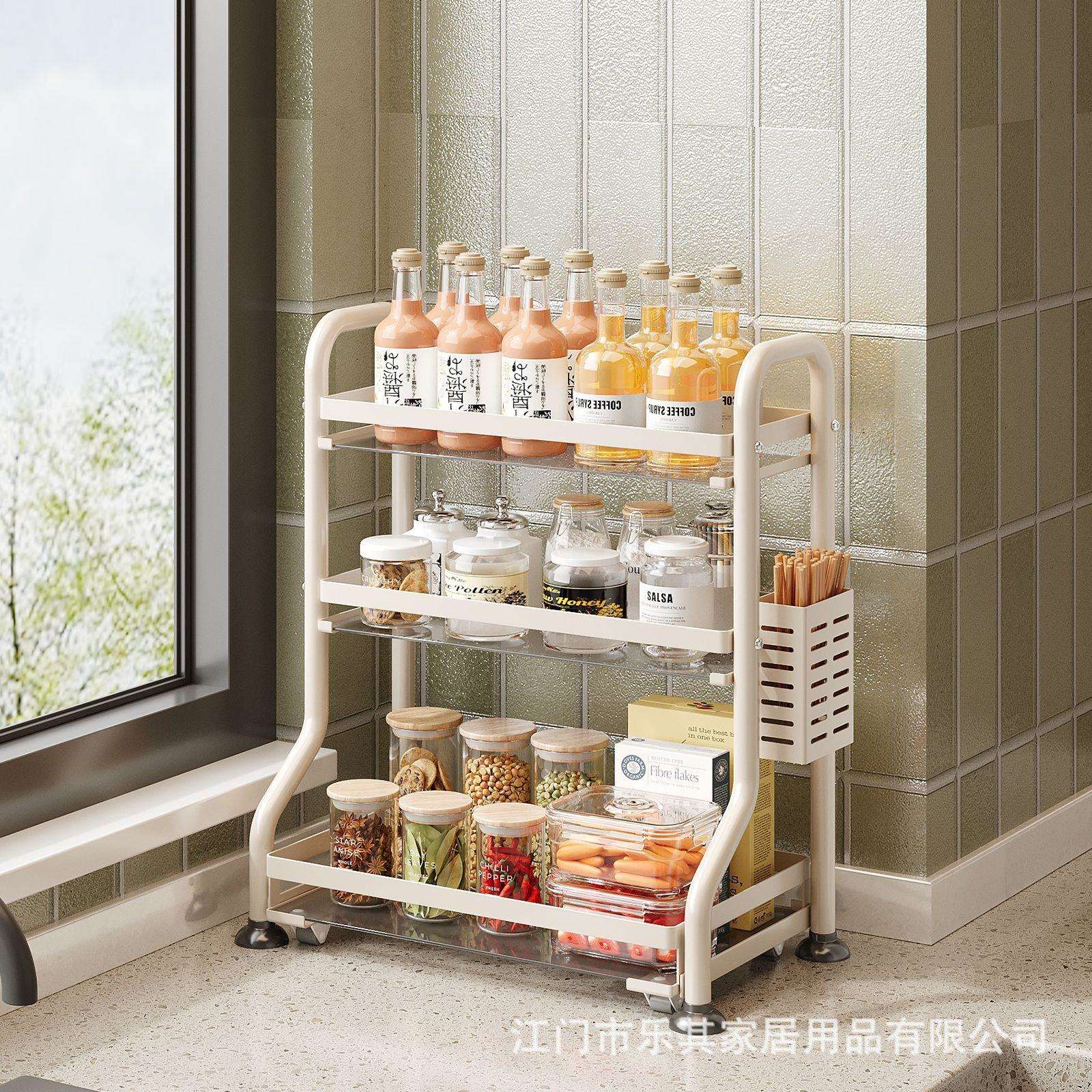 厨房调味置物架家用多功能台面调味品放油盐酱醋灌多层佐料收纳架