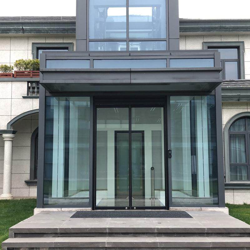 动玻璃自感591应门写字楼有动框电移门办公室展厅平移自工动门程
