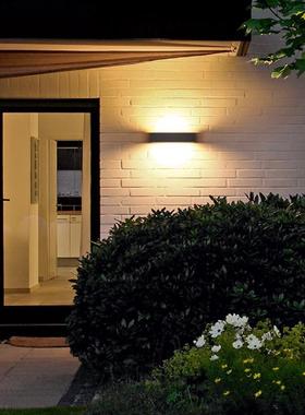 太阳能长条壁灯户外防水庭院灯民宿工程别墅外墙灯室外过道洗墙灯