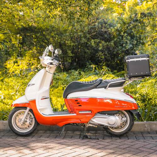 LOBOO萝卜踏板车尾箱改装适用标致Django姜戈150尾箱尾板后货支架
