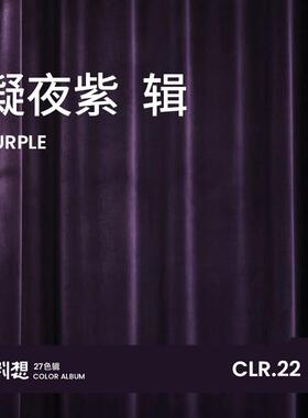 辑/22 凝夜紫 轻奢丝绒窗帘深紫色2023年新款客厅卧室全遮光绒布
