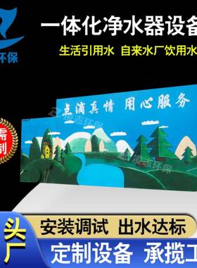 全自动一体化净水器工业废水预处理设备农村饮用水净化装置定制