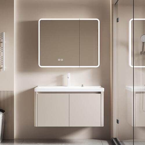 蜂窝铝浴室柜组合洗手盆台控下水一体陶瓷洗脸盆卫生间洗漱台池