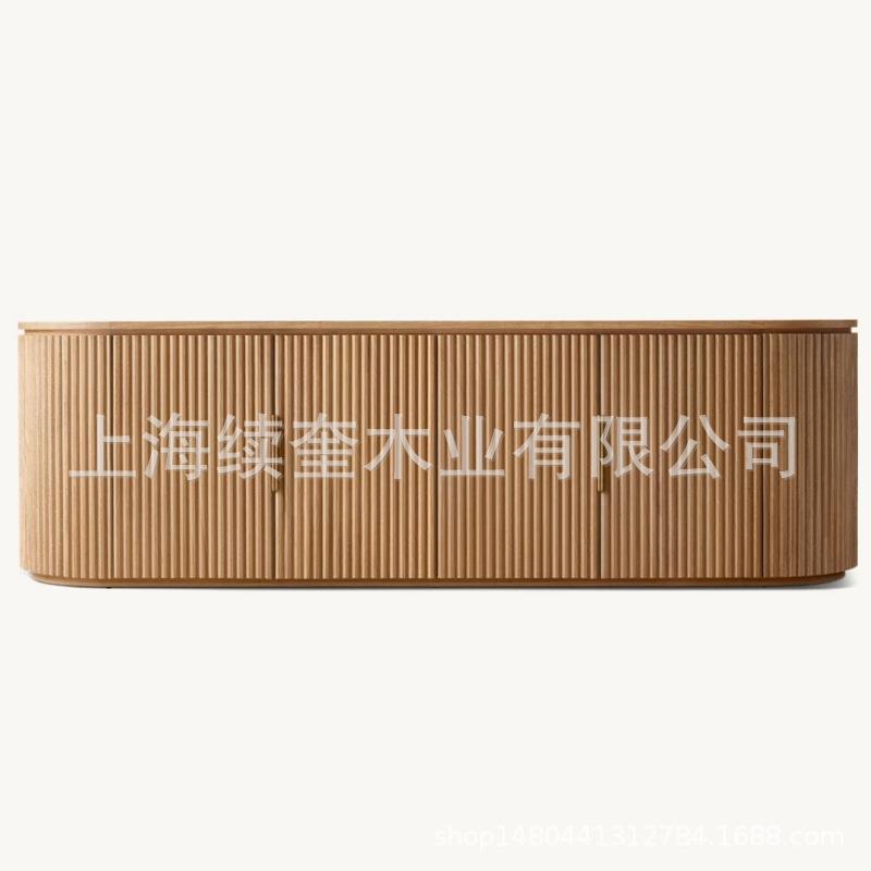 RH美式简约实木储物电视柜客厅家具收纳餐边柜外贸进口工厂