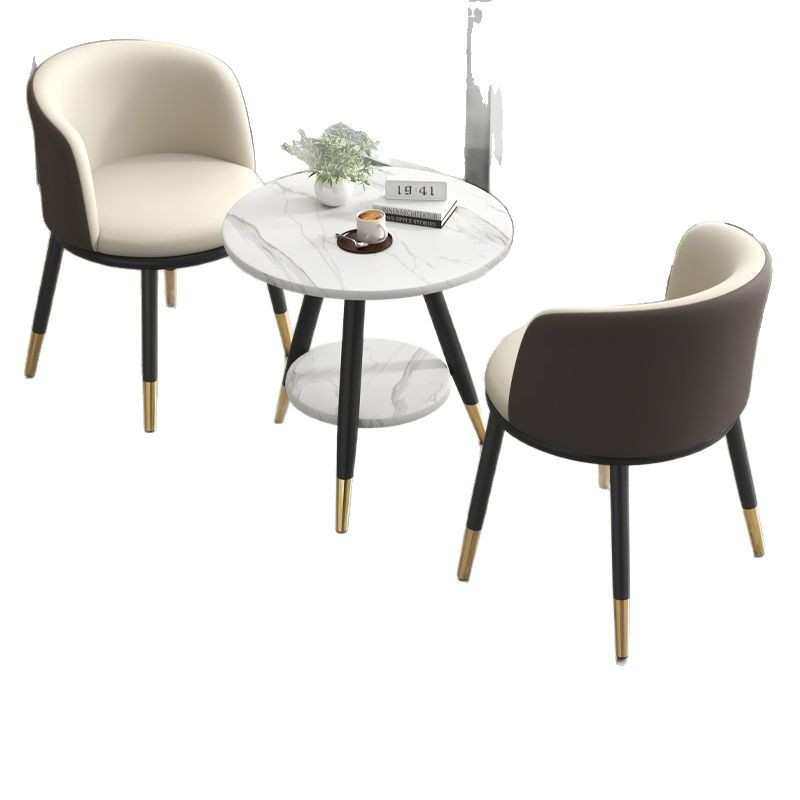 网红餐桌阳台小桌椅奶茶店休息桌椅套装会议洽谈桌休闲静坐舒适椅