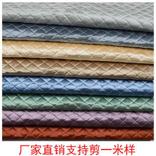 沙发垫厂家直供半成品绗缝沙发垫布料雪尼尔荷兰绒沙发布现货批发