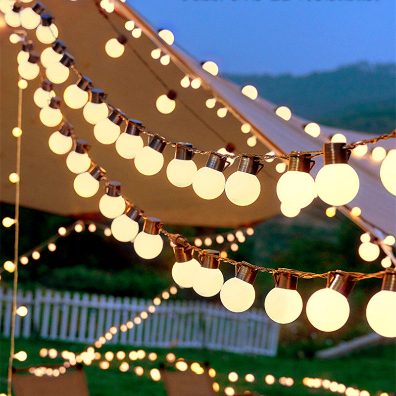 大圆球彩灯露营野营天幕帐篷布置摆摊氛围装饰灯5cm暖光灯泡灯串,节庆用品/礼品,装饰灯,淘宝优惠券,粉丝福利购,淘宝优惠卷