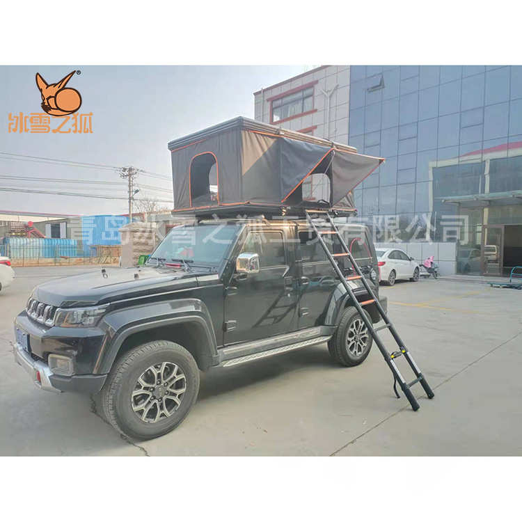 户外帐篷 直升款户外露营车顶帐篷 防风防水带行李架车顶帐篷