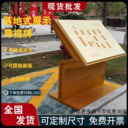 户外斜面导视牌导览导向台楼层索引牌小区总平面图景区医院指示牌