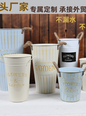 花店专用复古铁艺水培装饰摆件