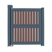 栅栏门小区智能广告门人行通道小门人脸识别刷卡电动门社区门禁门