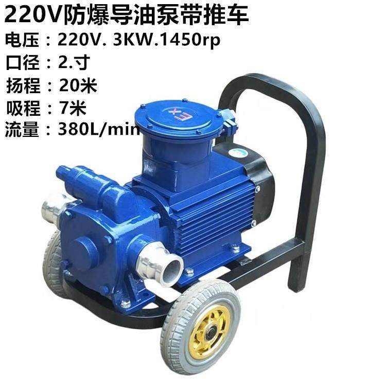 2寸大流量自吸抽油泵220V汽油甲醇防爆电机加油泵自吸油泵大功率