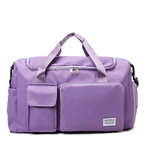 短途旅行包女大容量轻便手提干湿分离运动健身包学生住校行李包男