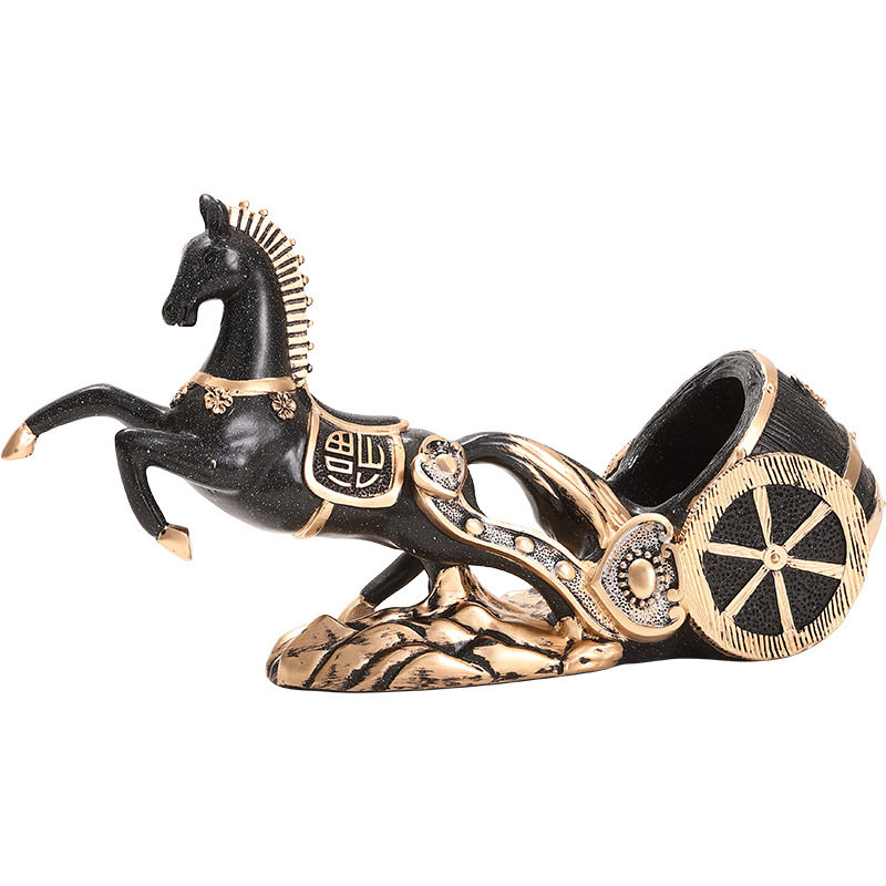 红酒架摆件轻奢高档马到功成葡萄酒架酒柜装饰品餐边柜创意上档次,家居饰品,装饰摆件,淘宝优惠券,粉丝福利购,淘宝优惠卷