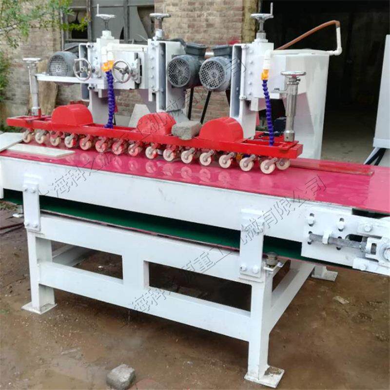 全自动数控三刀瓷砖切割机金刚石锯片地板砖下料机地砖倒角机