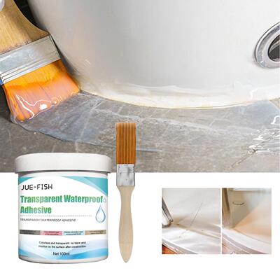Jue-Fish Transparent Waterproof Adhesive for Kitchens, Bathr