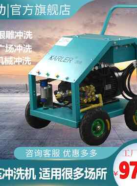 WS280高压清洗机280公斤压力冲洗小广告去树皮根雕斑马线混泥土
