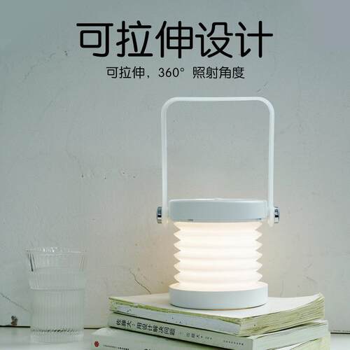 janpim干电池款手提灯笼小夜灯老人起夜卧室床头护眼灯插电氛围灯