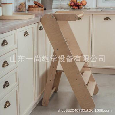 4004蒙氏洗学习塔宝宝脚learning tower洗漱台踩阶厨房帮手凳儿童