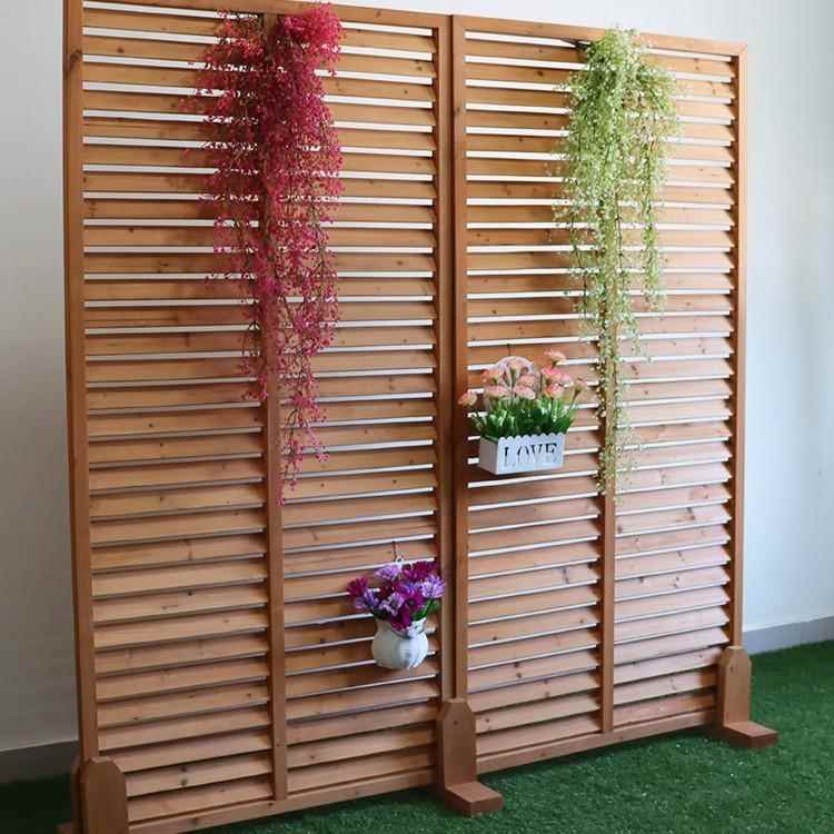 防腐木百叶栅户外木栅栏木庭院隔断NOL栏阳实台护栏装伸缩网饰格