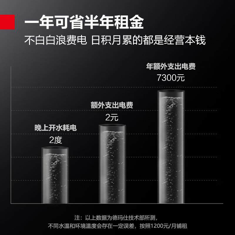 德玛仕 商用开水器数显控温加厚不锈钢保温层大产水量 KS-70S