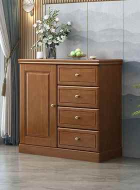 实木斗卧室五功收纳柜斗柜柜客厅多能储物柜新72690中式抽屉柜家