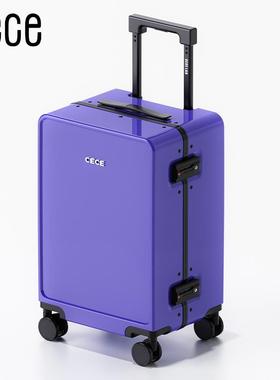 高档C箱ECE201新款白色铝框行李20寸登机2箱旅女24寸拉杆箱男行箱