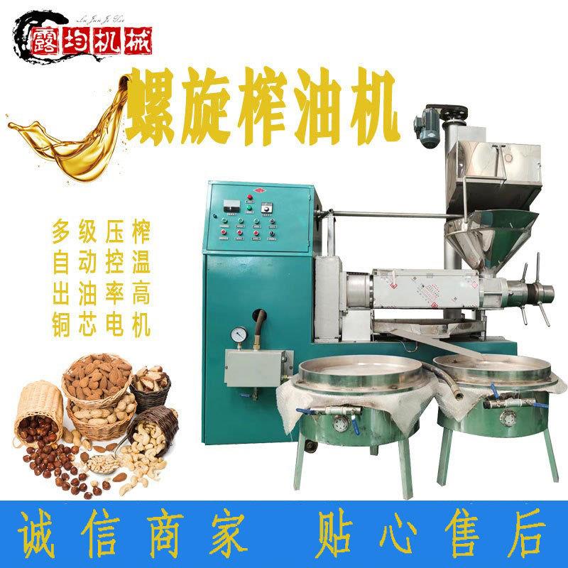 榨花生油机械全自动商用茶籽小型炸油机花生菜籽全自动榨油机全套