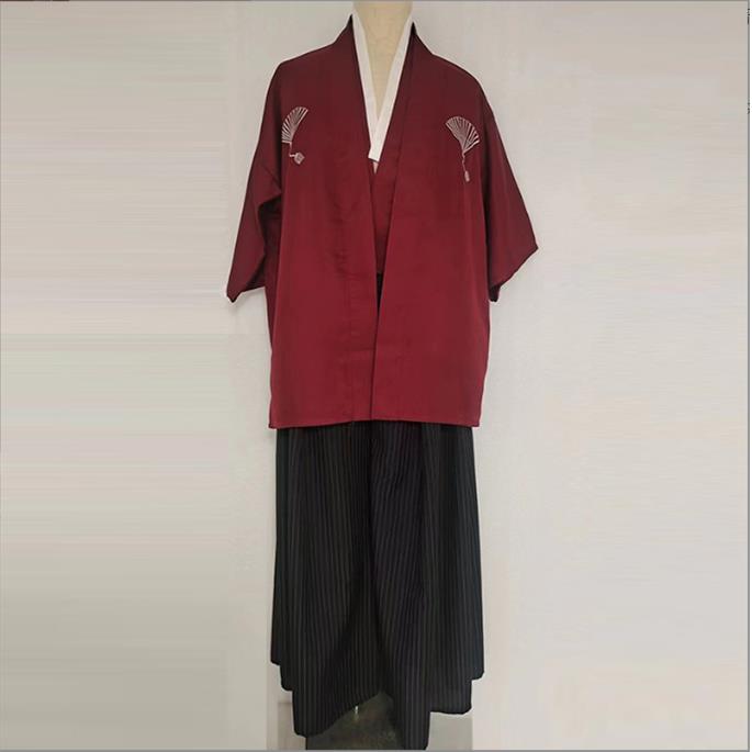 高档日本和服男正装日式理料服出传古装扮演武士统制服舞台演写真