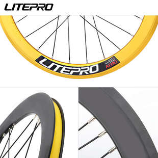 lp litepro 20寸406/451轮组折叠车大刀圈轮毂碟刹/V刹5培林120响