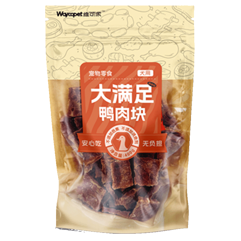 维可派犬零食鸡肉条鸭肉干宠物狗全价成犬幼犬营养解馋磨牙400G