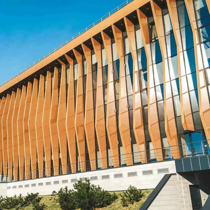 弧形单方通承接工程铝幕板HXL-08墙吊顶装饰异形造型金属材料铝厂