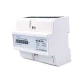 出租房家用220v导轨电表 三相四线电子式 有功电能表GEM1250S