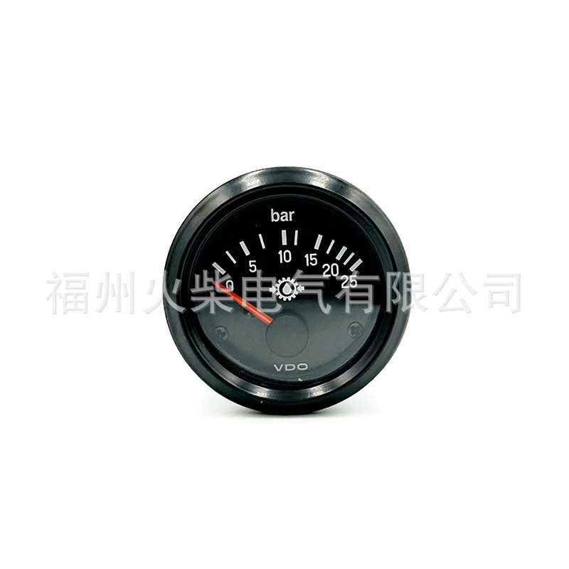 机油油压表壳vdo52mm/柴油 铁参数发电机-012v25bar24v压力表
