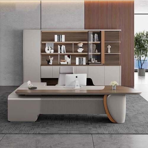 老板办公桌轻奢高级感总裁E0级高端董事长办公室大班台简约现代