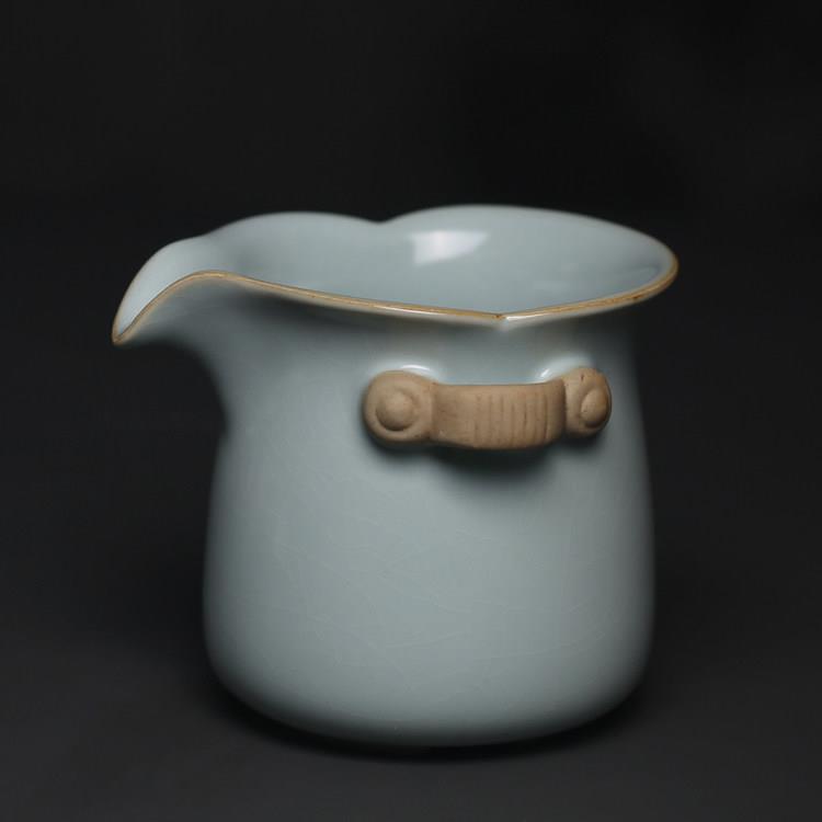 老茶器汝窑开片可养茶海公道杯分茶器公壶手抓厚实陶瓷防烫大号
