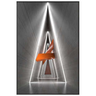 视觉客厅酒店风竖极式装饰挂画画意现代简创意延伸壁画走廊版玄关