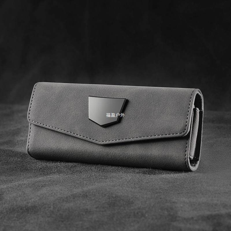 车载眼镜盒板汽用YLT品收纳太车阳眼镜架墨镜放夹遮阳可车标福盈