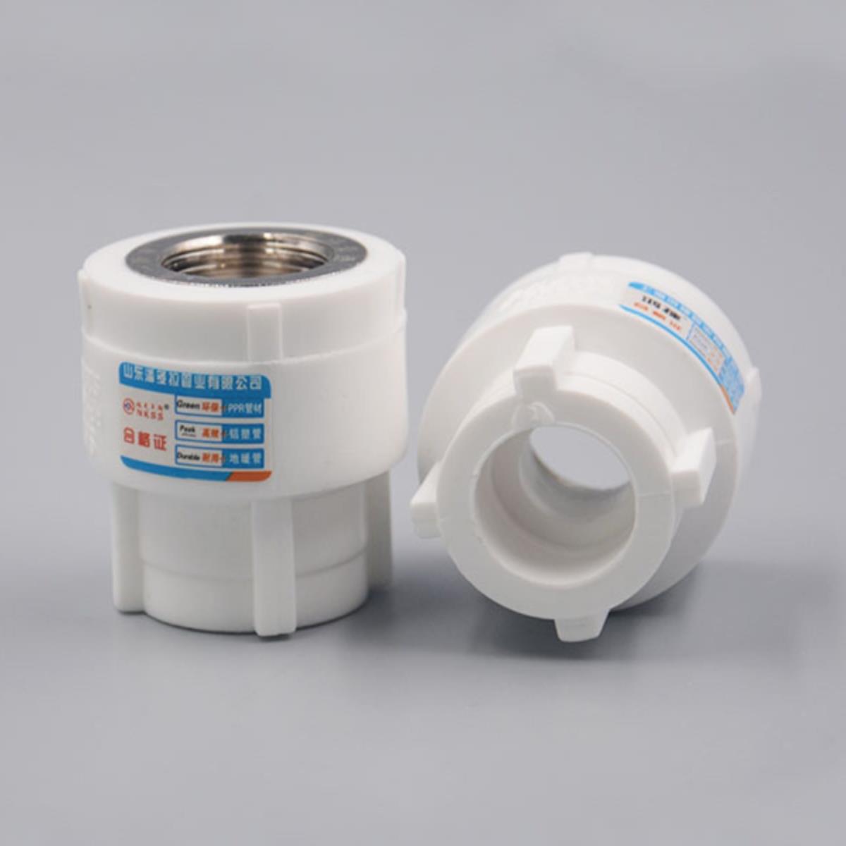PPR内丝直接包邮白色 家用20 25 4分6分家装款热熔接头水管件管材