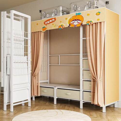 简易衣柜家用卧室出租房用简易组装实木衣橱结实耐用小户型储物柜