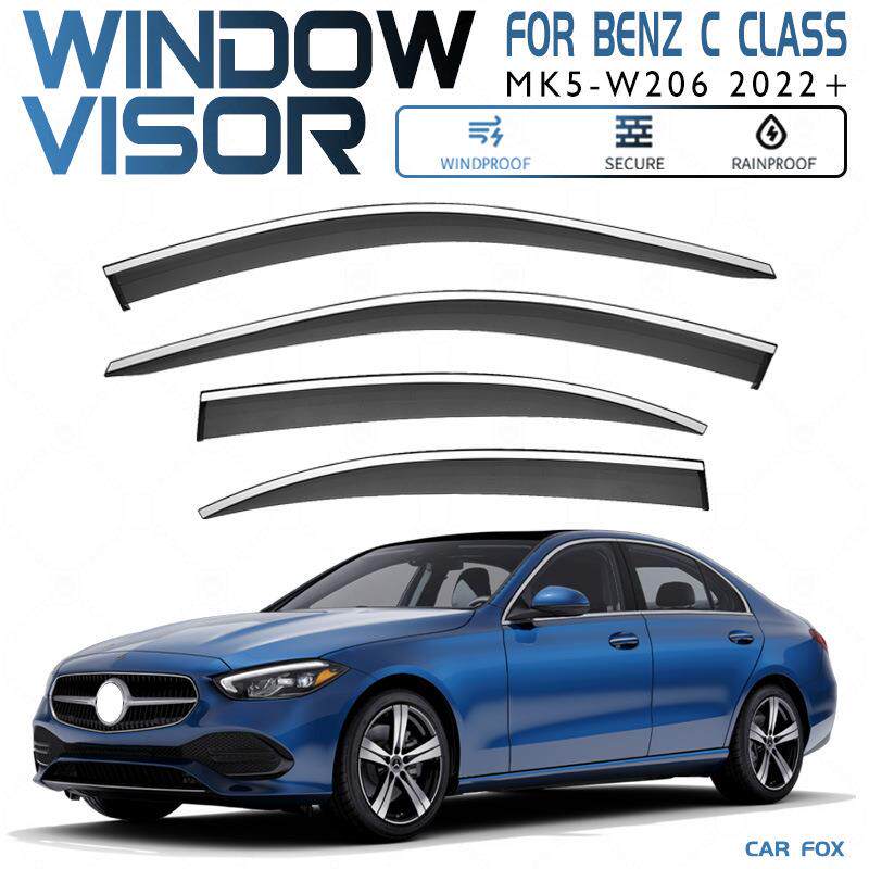 适用进口奔驰C级短轴晴雨挡雨遮阳板Benz C Class Window visor