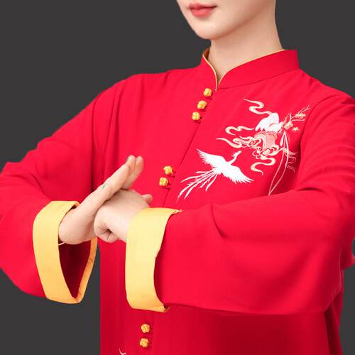 2026新款小和山太极服女款高端比赛表演太极拳八段锦练功服男长款