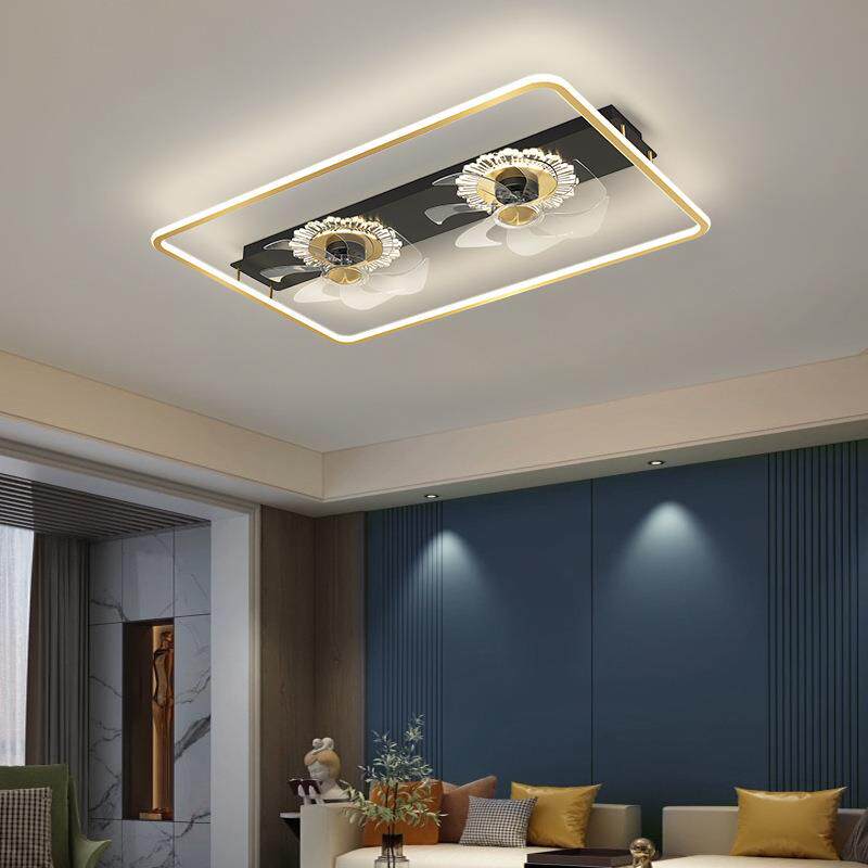 2026新款客厅吸顶风扇灯卧室家用轻奢吊扇灯餐厅一体带电风扇吊灯