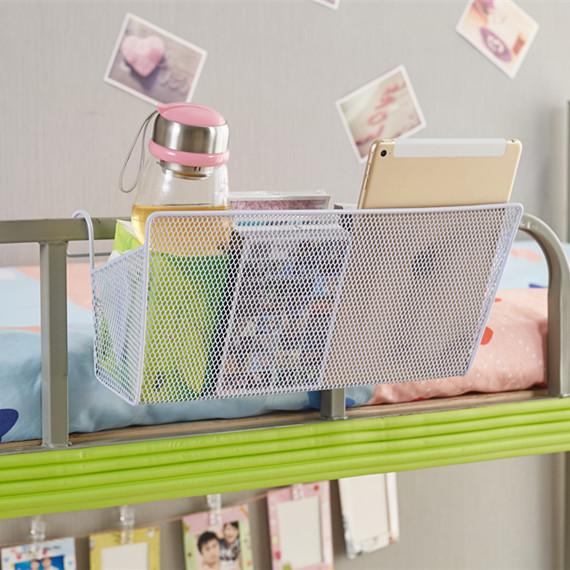 大学生宿舍床头挂篮床边脏衣篮
