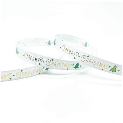 5 Yards 10mm Christmas Ribbon Printed Grosgrain Ribbons for1