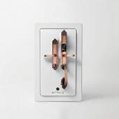 欧式 大锁别墅铜门指纹锁对双开高端豪华智能锁复古自动滑盖遥控锁