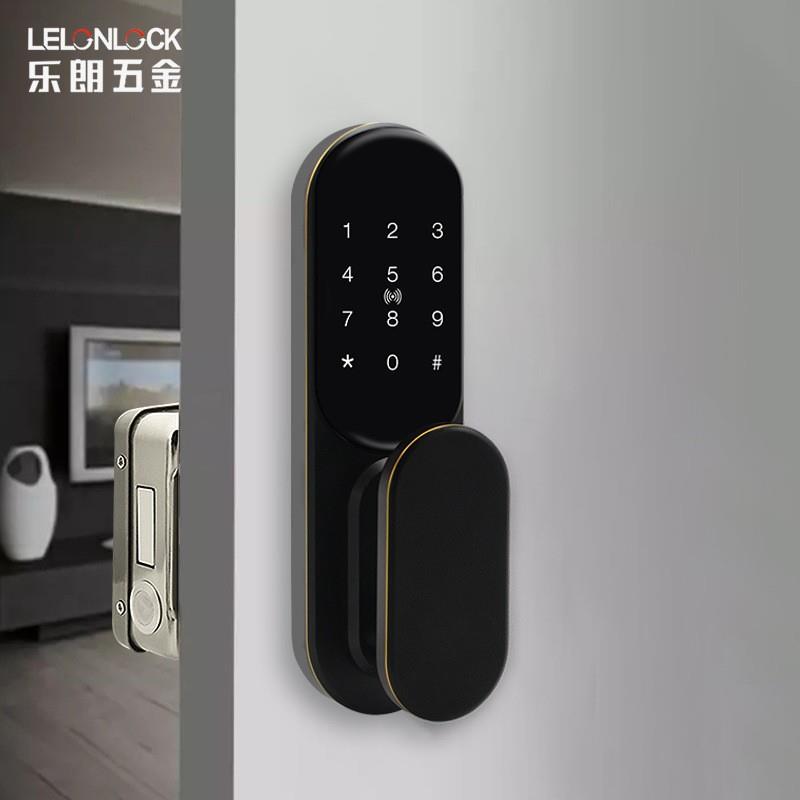 免布线指纹密码锁智能遥控锁 公寓指纹电控锁门禁一体出租屋门锁