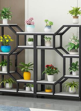 A64708花架物阳置台室架内办公室隔断花子客厅落地式铁艺多层花架