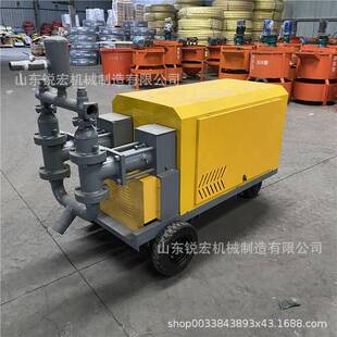 WDSJ 200双缸砂浆注浆泵11kw隧道锚杆注浆机M30砂浆液压砂浆泵