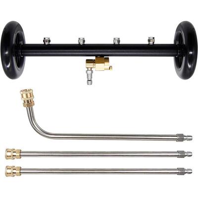 双功能底盘清洗器16英寸表面清洁器高压洗车底路面水扫帚4000psi